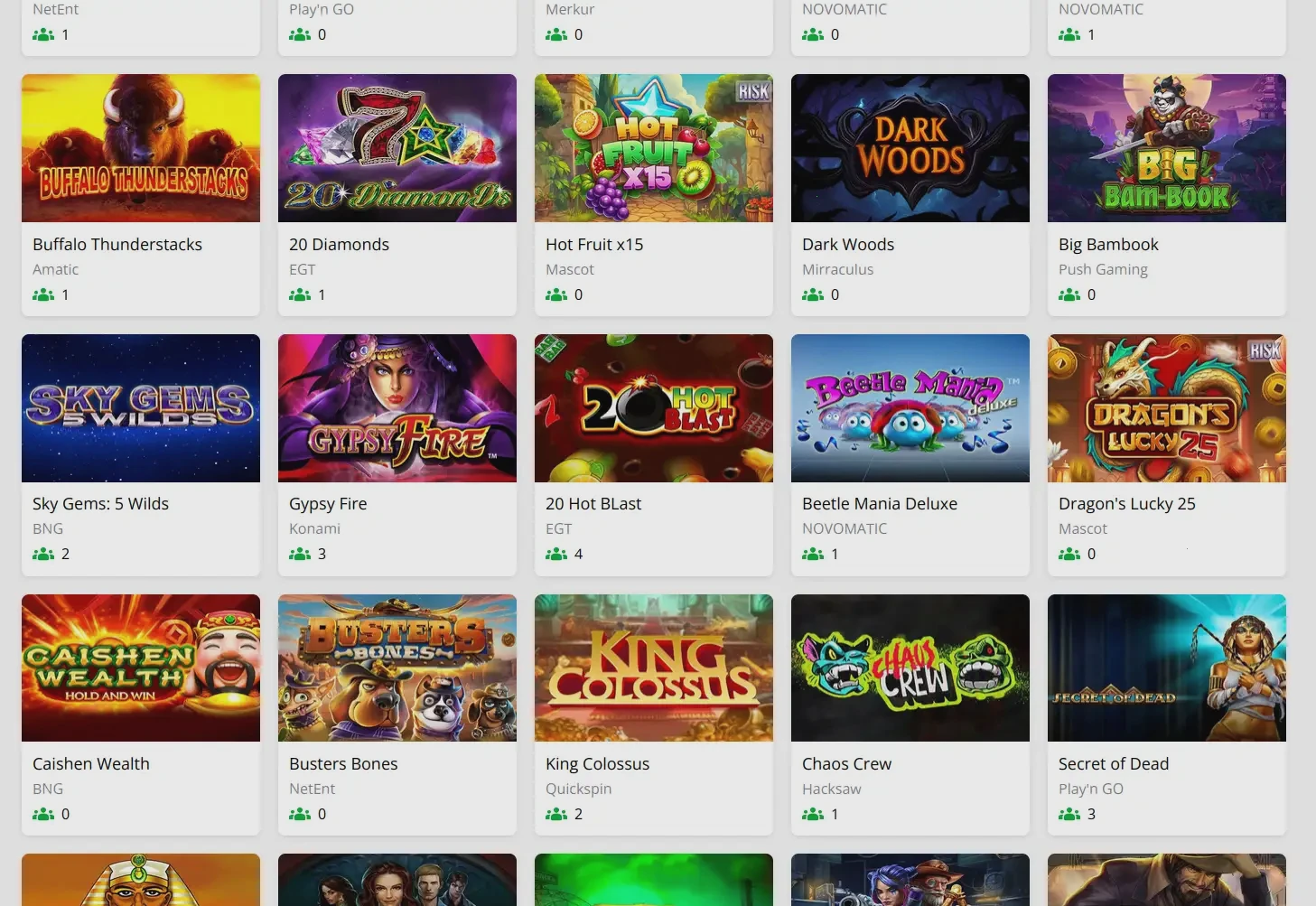 Bison Casino promoties en bonusoverzicht